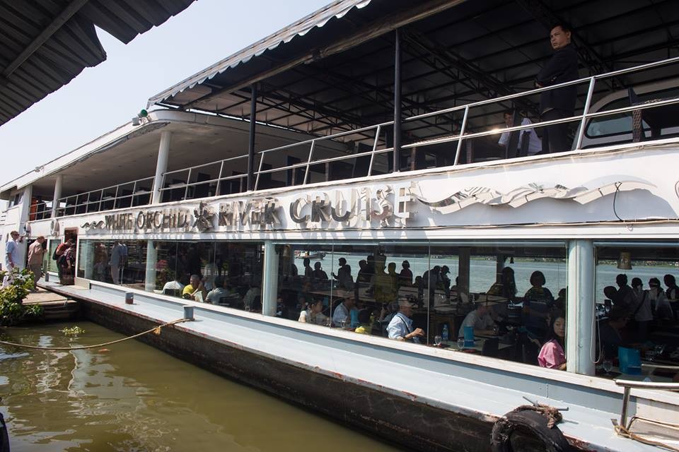 Ayutthaya Tour By White Orchid River Cruise Take a tour of dinner cruise by white orchid river cruise, thailand. ayutthaya tour by white orchid river cruise