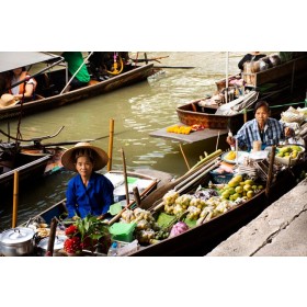 Damnoen Saduak and Railway Market Half Day Trip