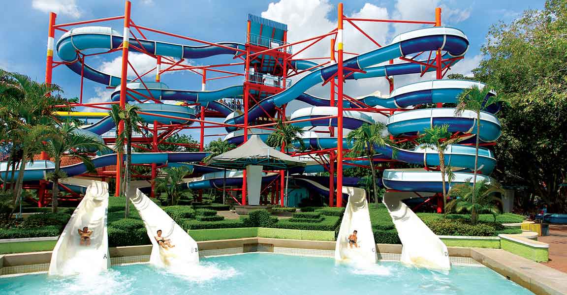 Siam Park City Bangkok Thailand Super Spiral