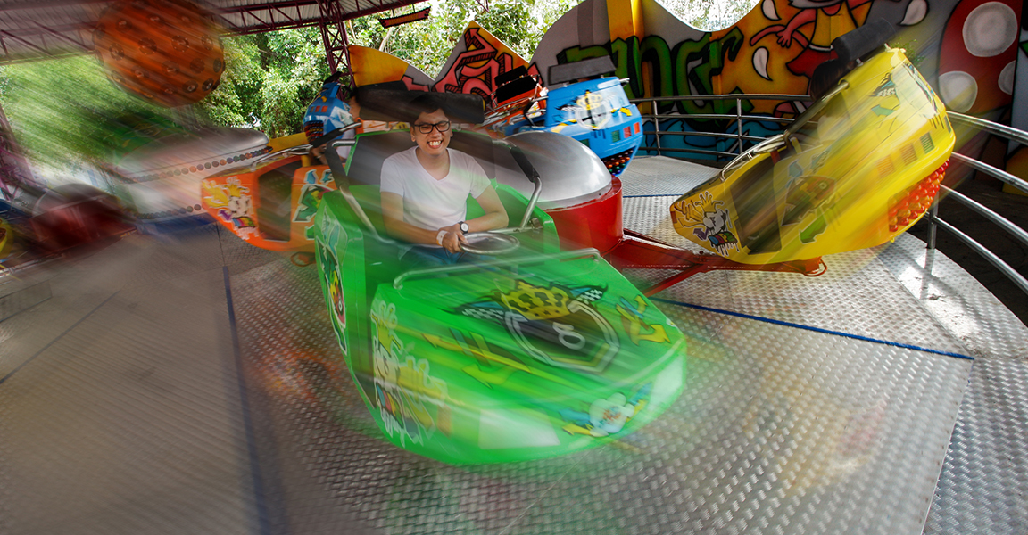 Siam Park City Bangkok Thailand Break Dance Ride